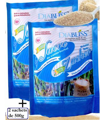Sucre de canne recommandé pour tous même les diabétiques et Minceur - Diabliss Pure Canne (Prix d'essai Kg)