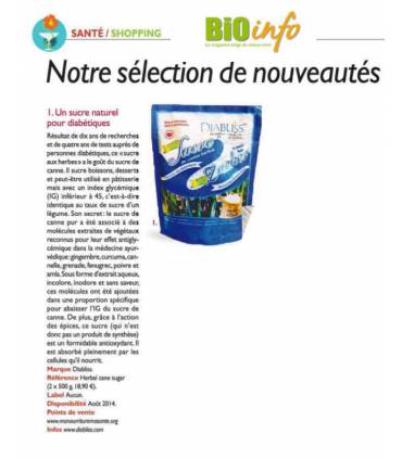 Sucre pour diab?tiques et Minceur - Diabliss Pur Canne (Prix Lancement/ Kg)