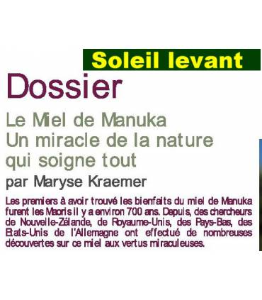 Miel Manuka Méthylglyoxal (MG) 800 - 250g de Nouvelle-Zélande